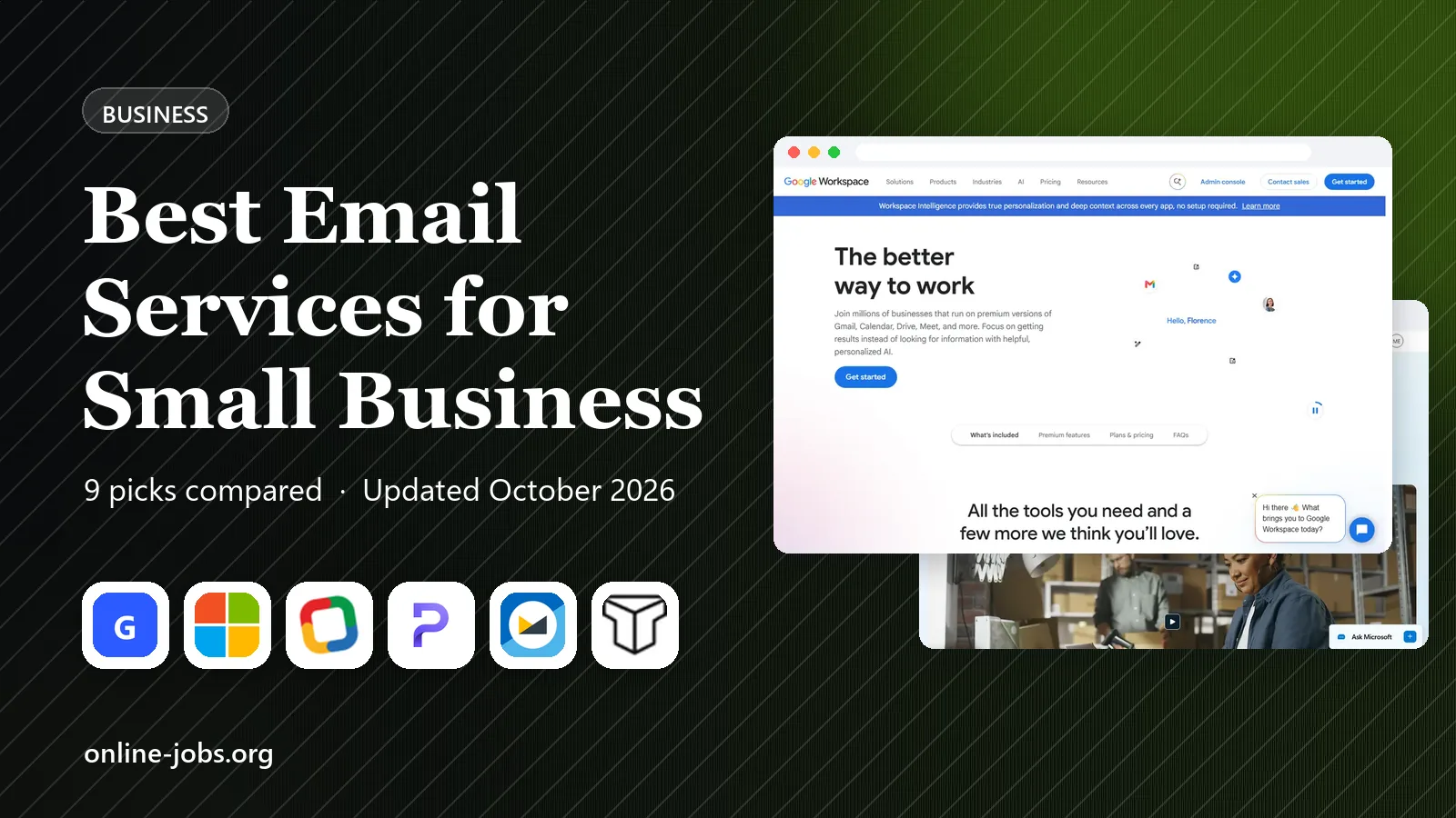 Best Email Services for Small Business in 2026: 9 Services Compared