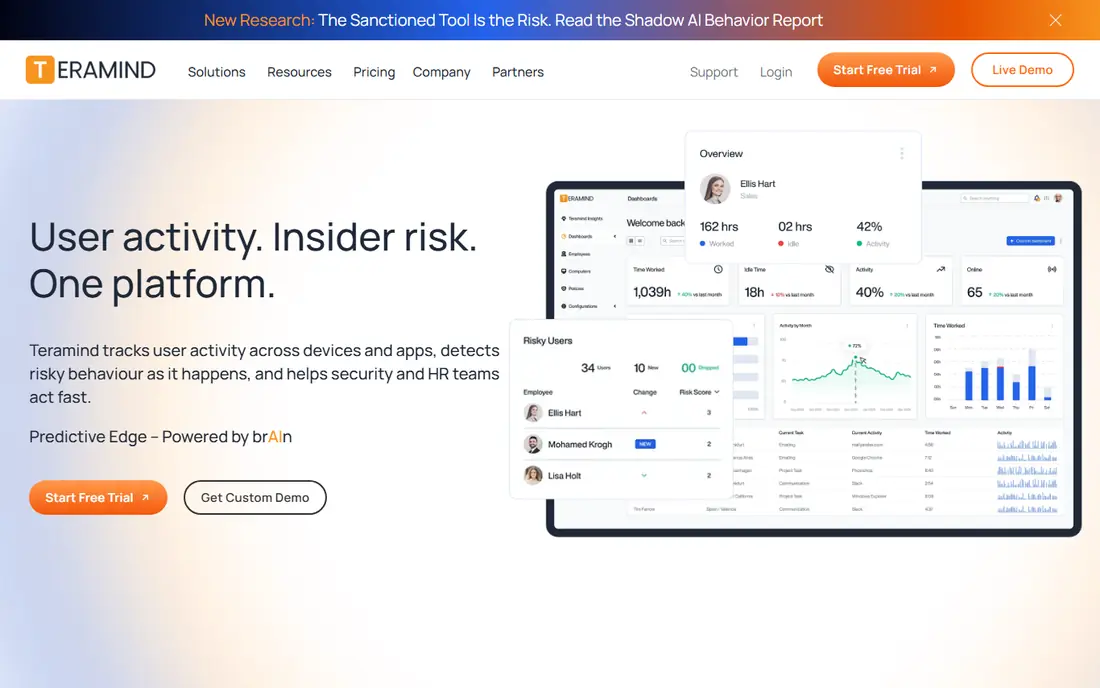Teramind website
