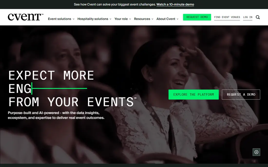 Cvent website