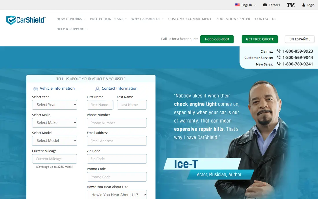 CarShield website