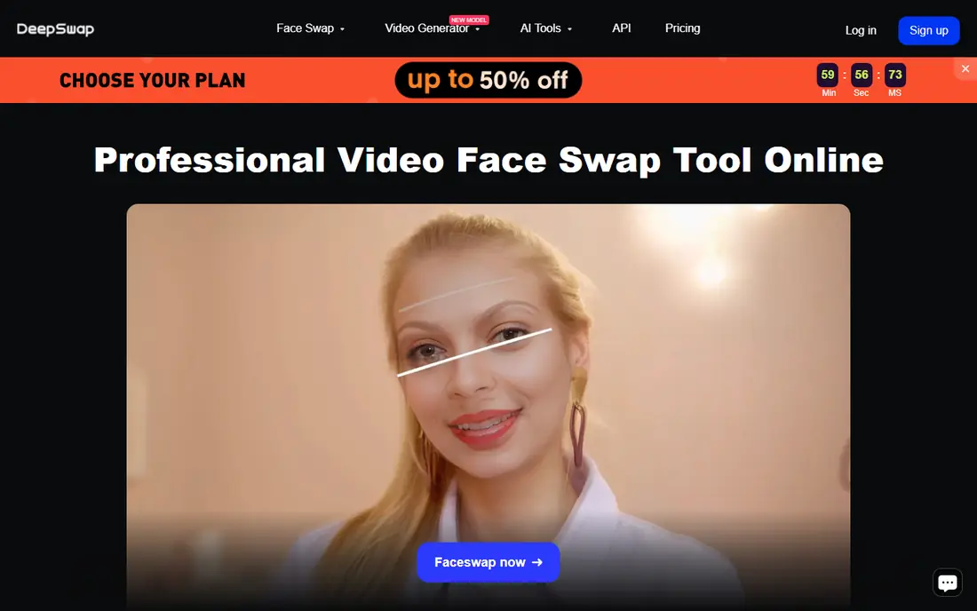 DeepSwap website