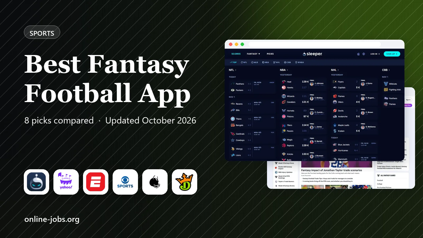Best Fantasy Football App in 2026: 8 Apps Compared