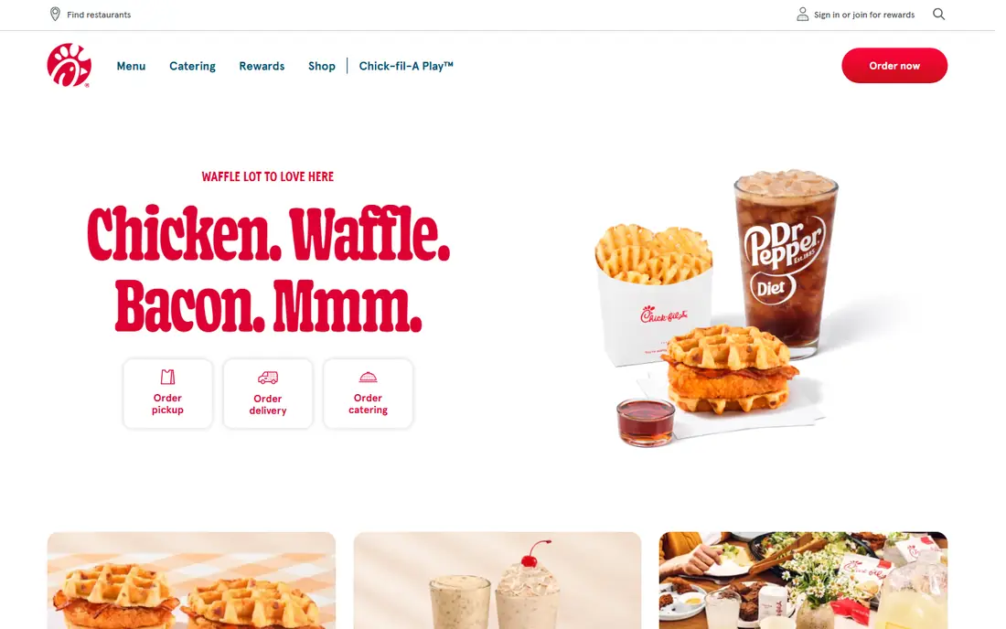Chick-fil-A website