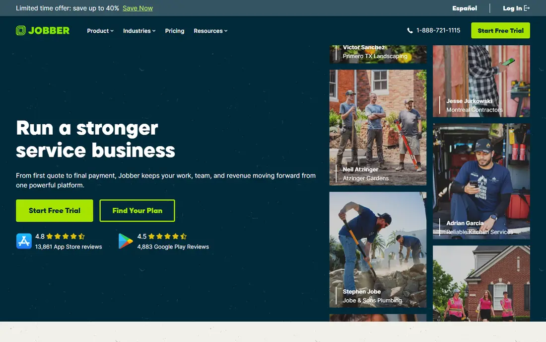 Jobber website