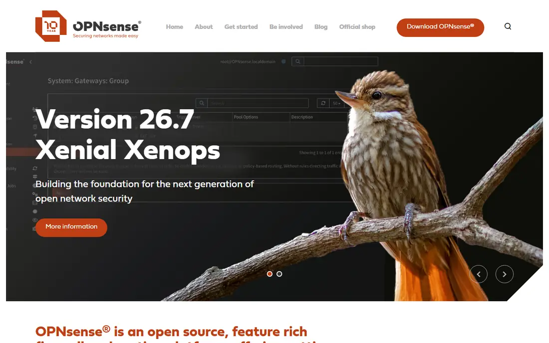 OPNsense website