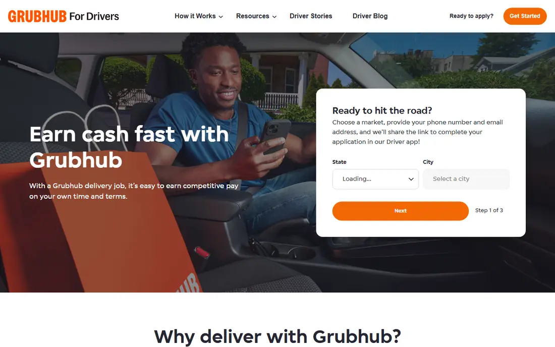 Grubhub website