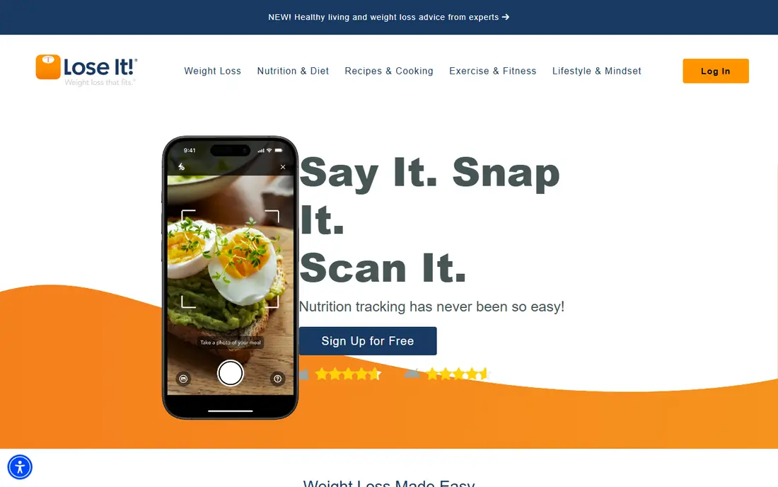 Lose It website