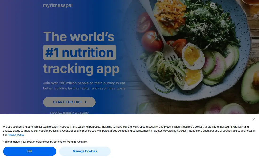 MyFitnessPal website