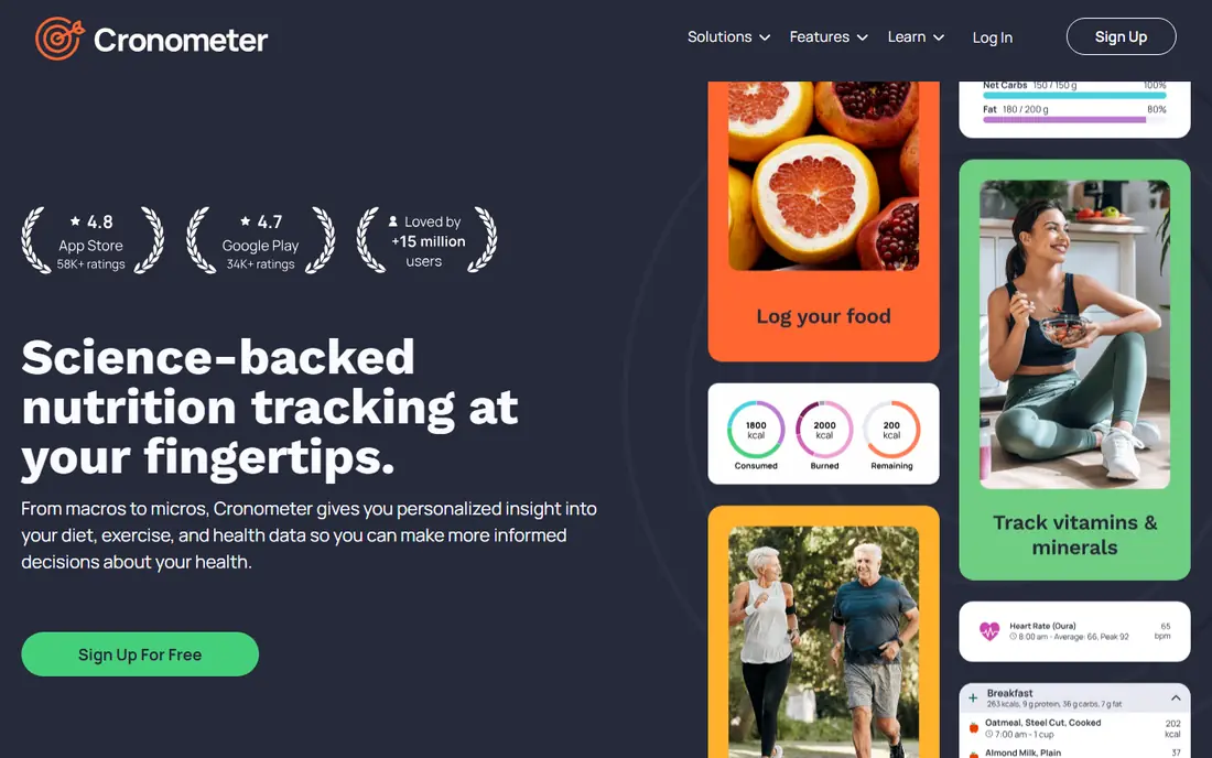 Cronometer website