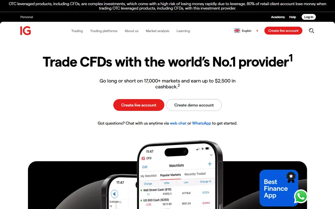 IG US website