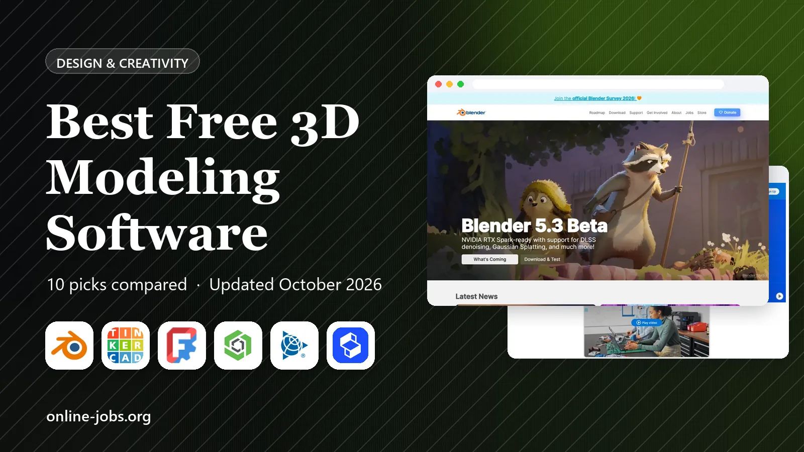 Best Free 3D Modeling Software in 2026: 10 Tools Compared