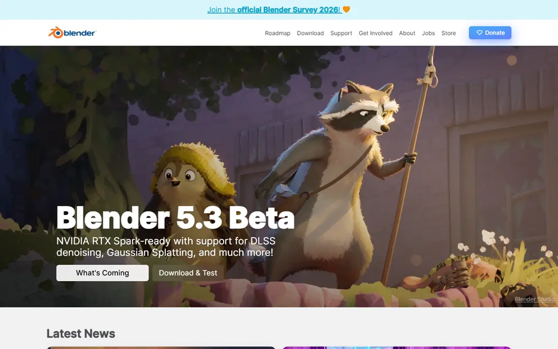 Blender website
