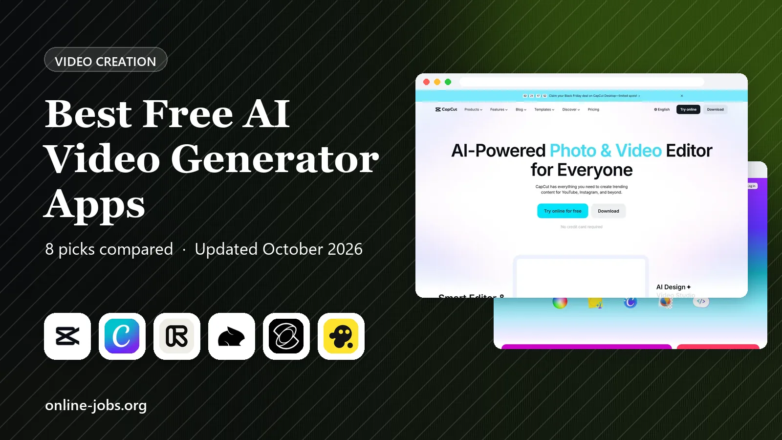 Best Free AI Video Generator Apps in 2026: 8 Apps Compared