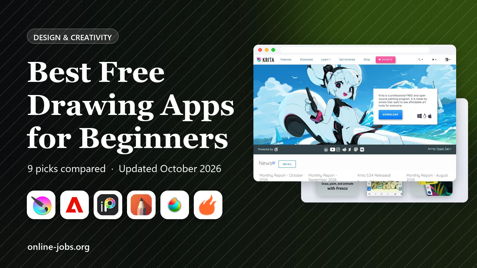 Best Free Drawing Apps for Beginners in 2026: 9 Apps Compared