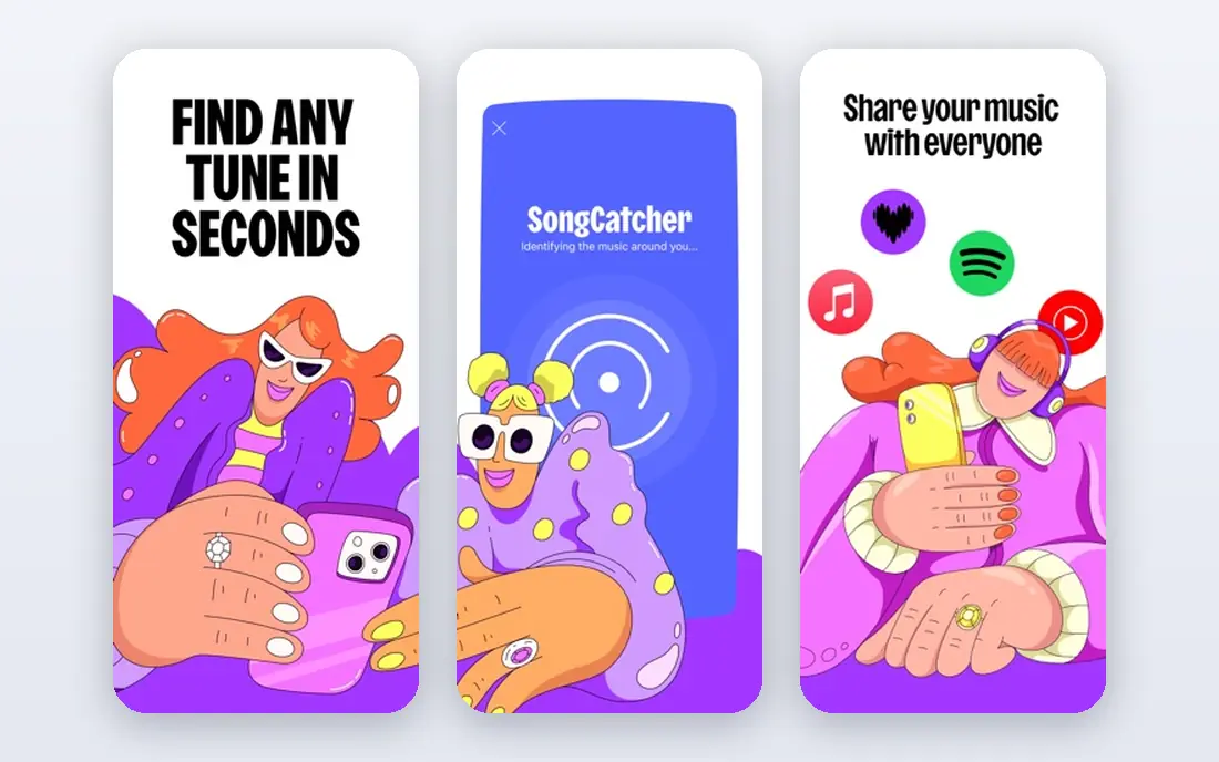 Deezer app screenshots