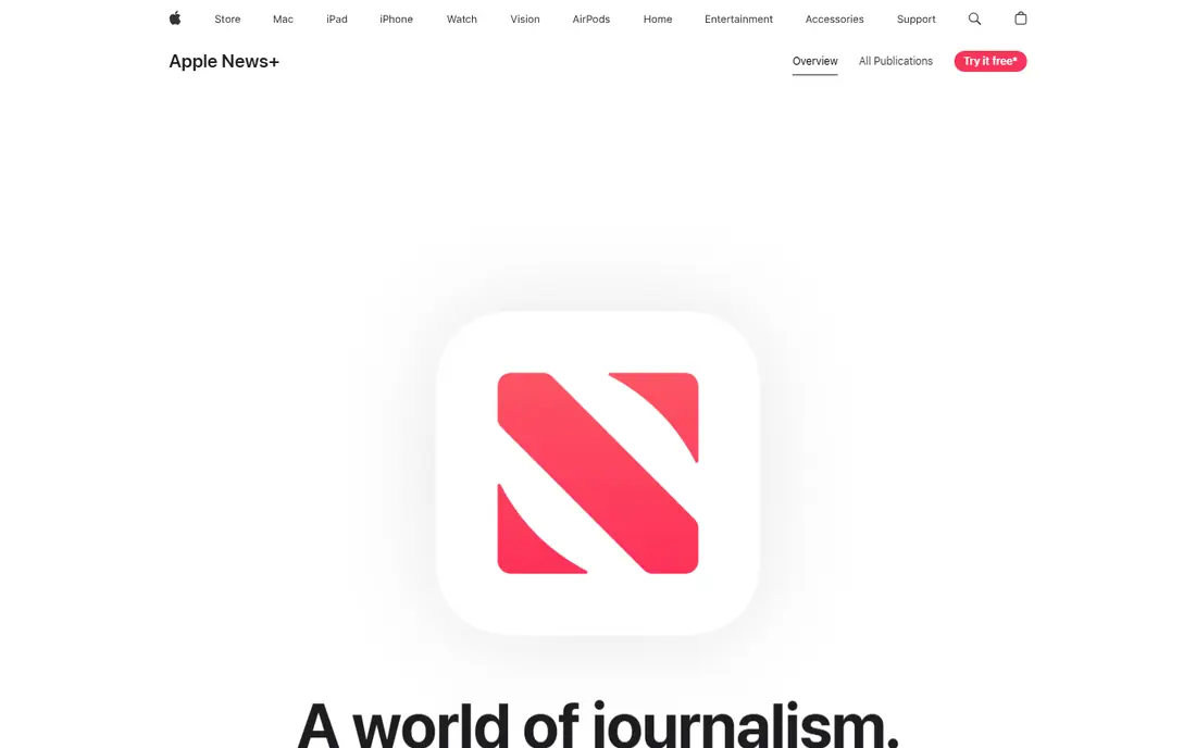 Apple News website