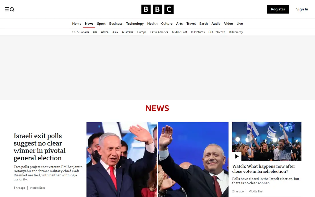 BBC News website