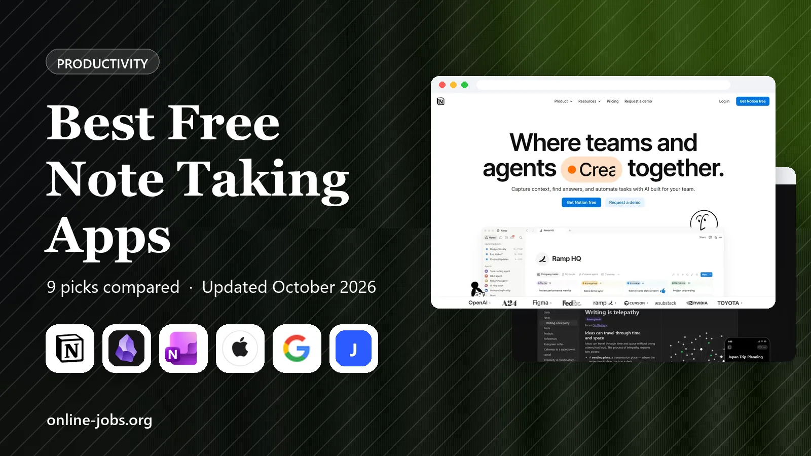 Best Free Note Taking Apps in 2026: 9 Apps Compared