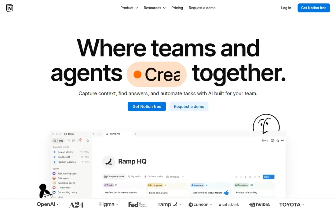Notion website