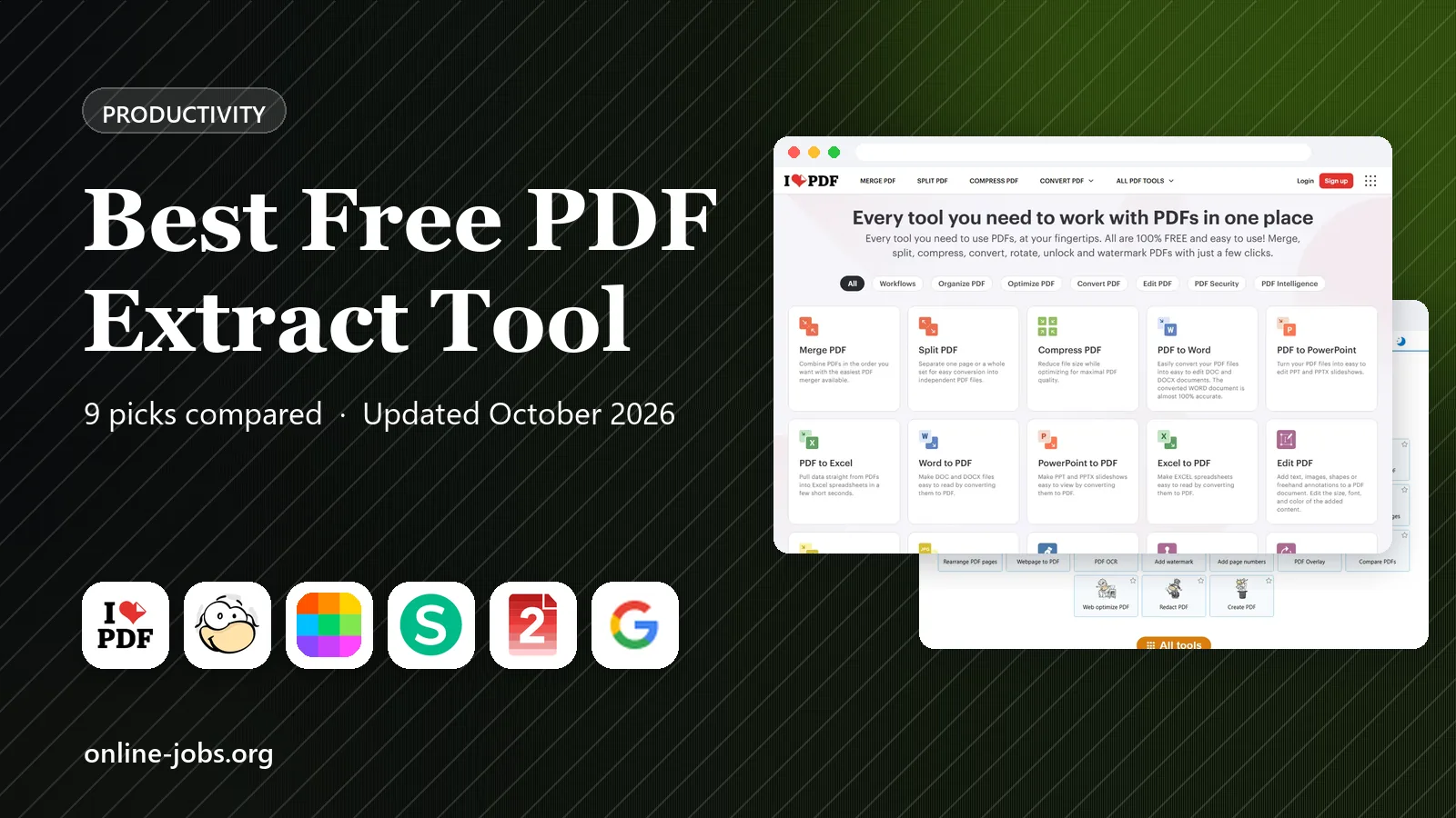Best Free PDF Extract Tool in 2026: 9 Tools Compared