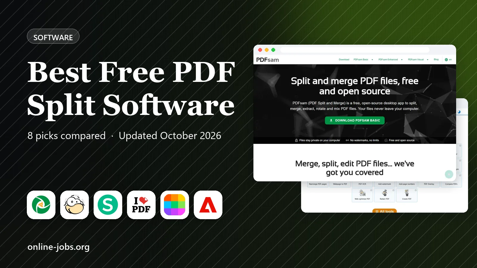 Best Free PDF Split Software in 2026: 8 Products Compared