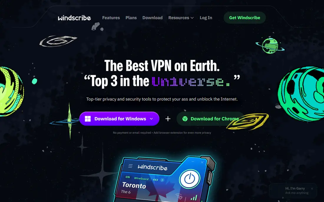 Windscribe website