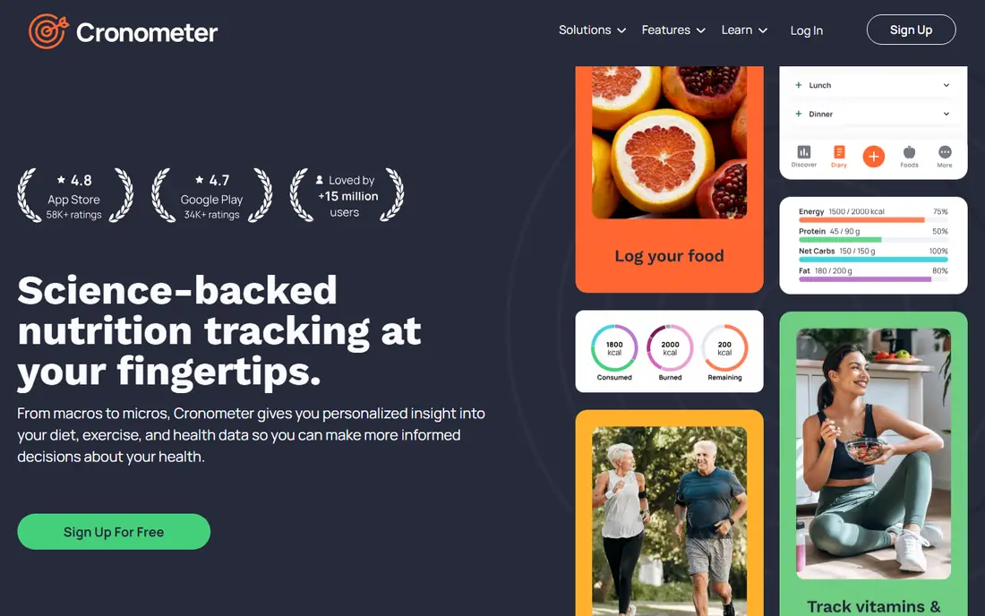 Cronometer website