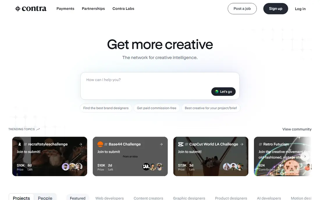 Contra website