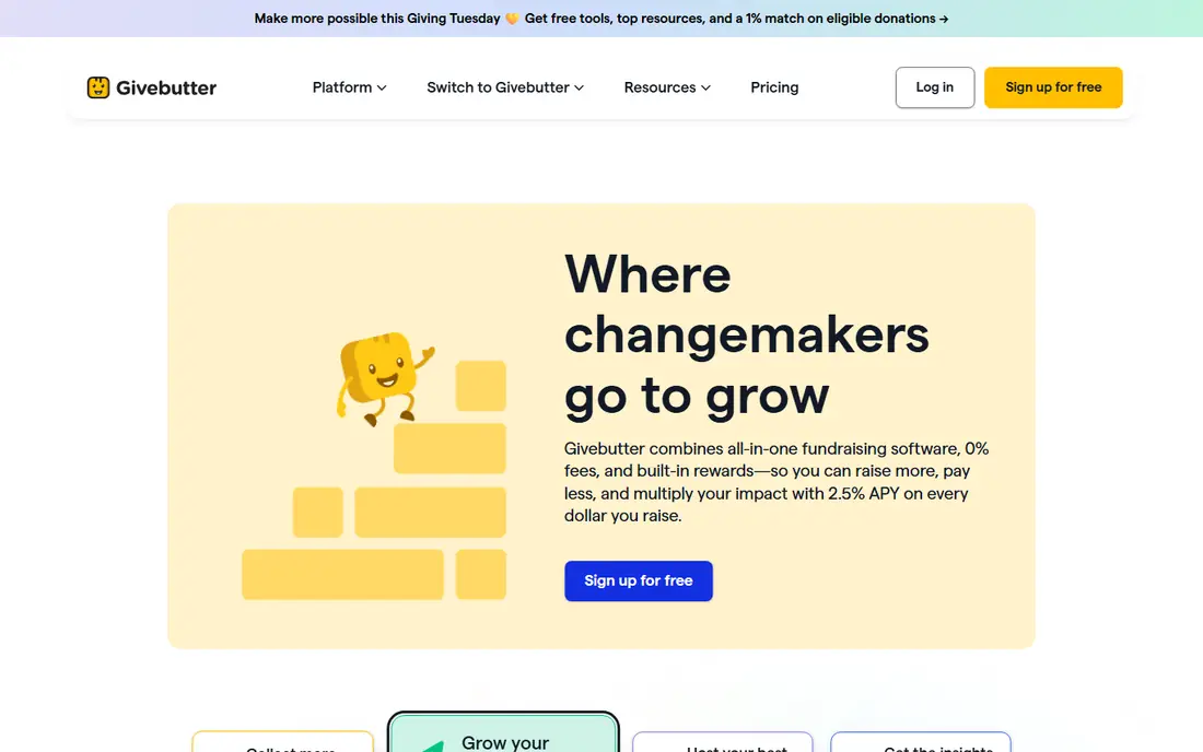 Givebutter website