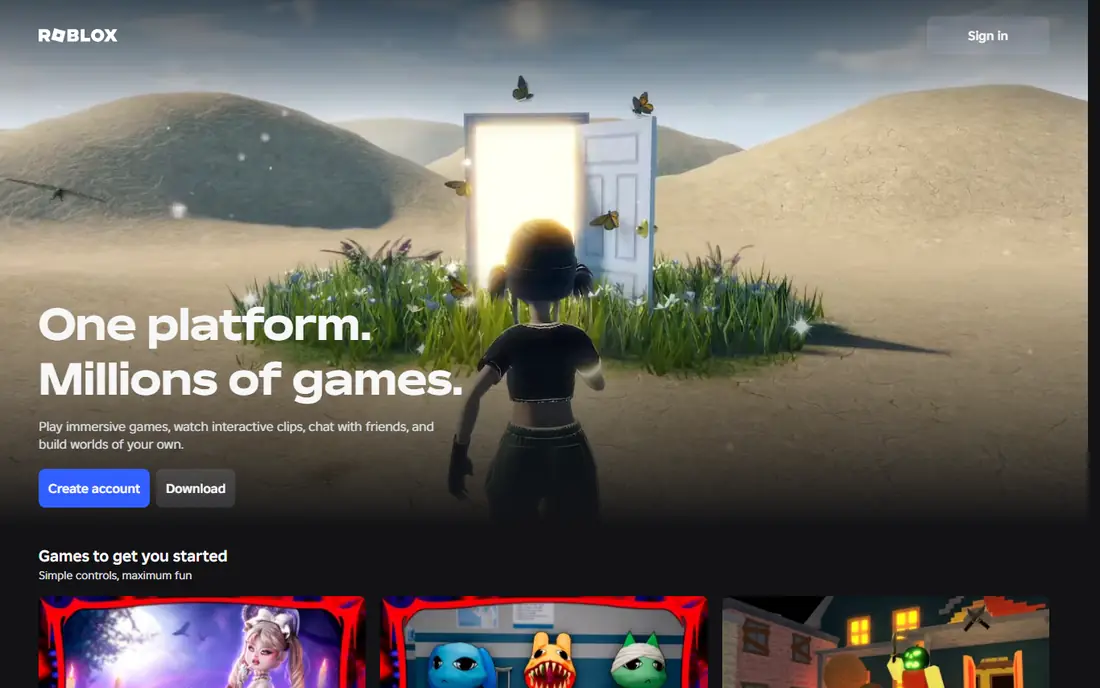 Roblox website