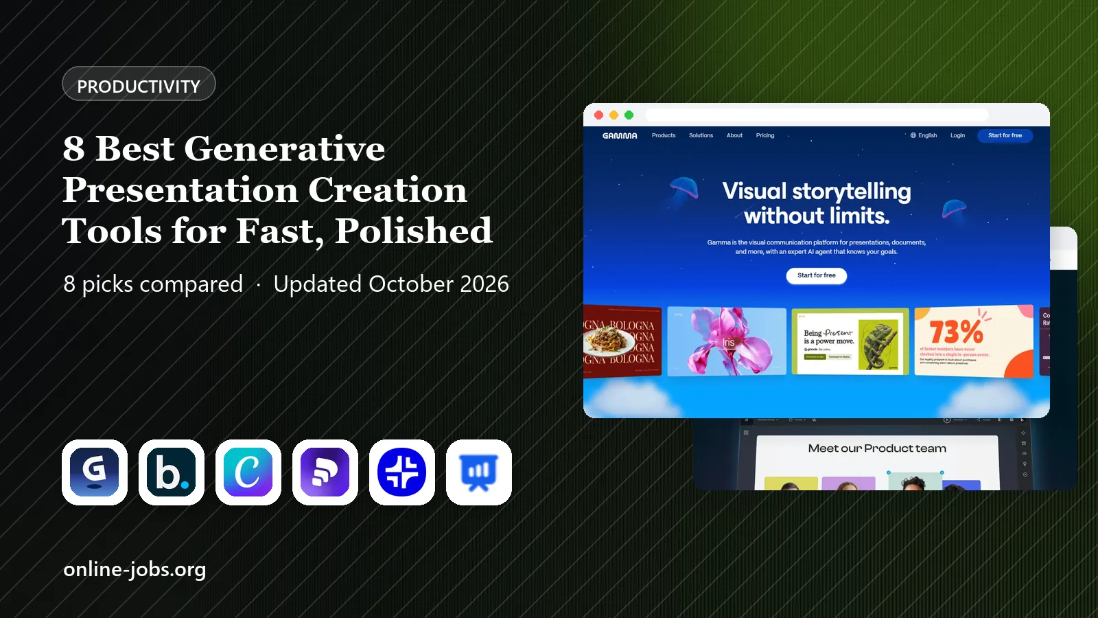 8 Best Generative Presentation Creation Tools for Fast, Polished Decks