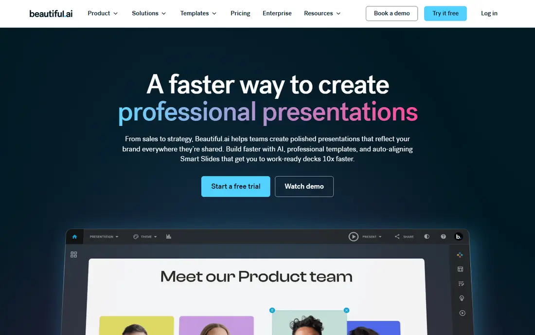 Beautiful.ai website