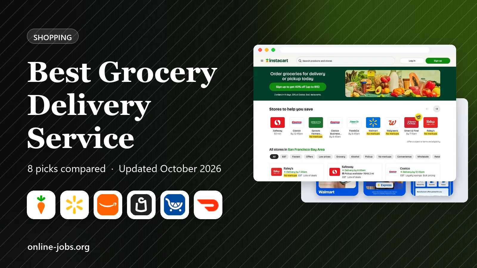 Best Grocery Delivery Service in 2026: 8 Services Compared