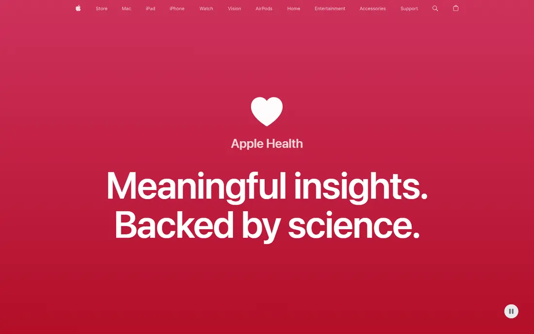 Apple Health website