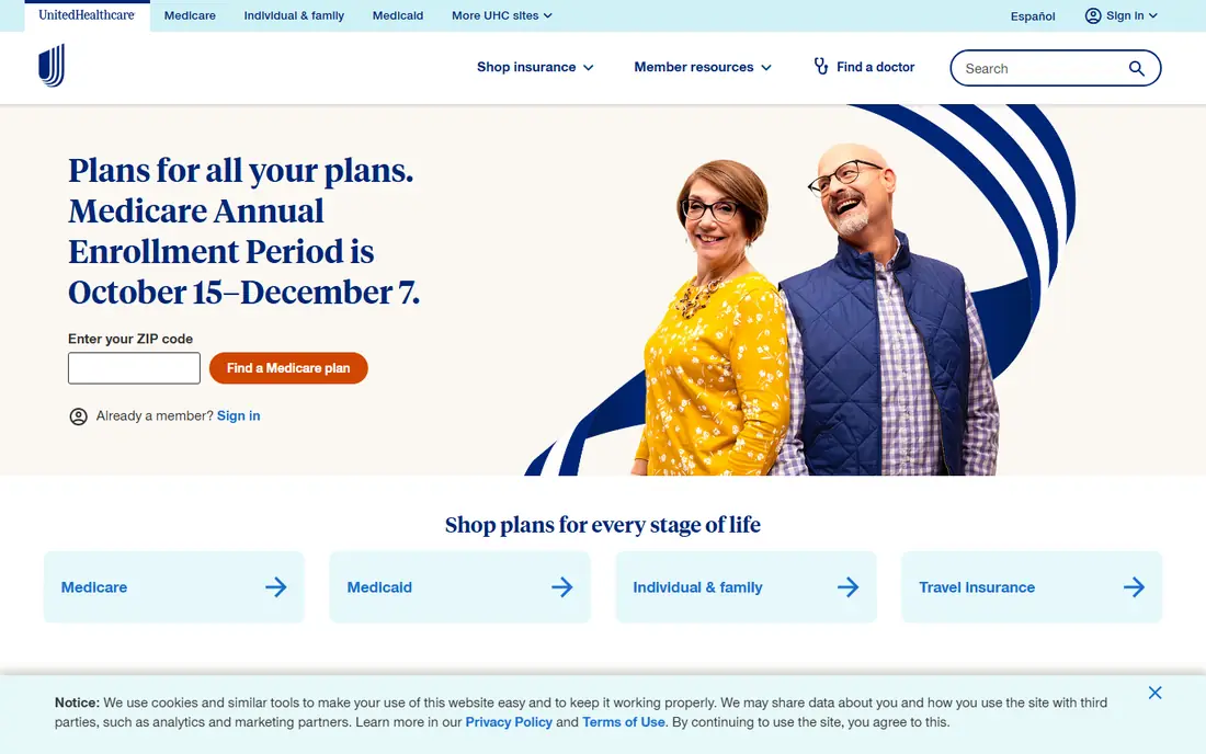 UnitedHealthcare website