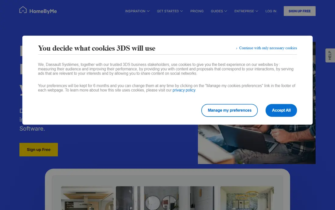 HomeByMe website