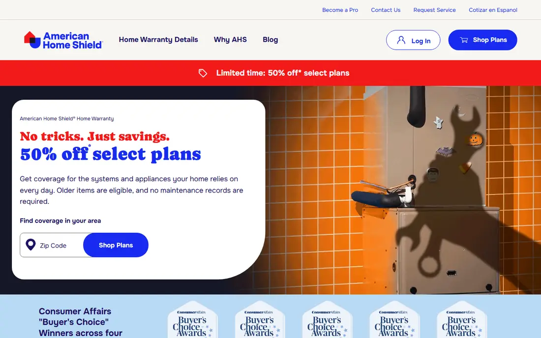 American Home Shield website
