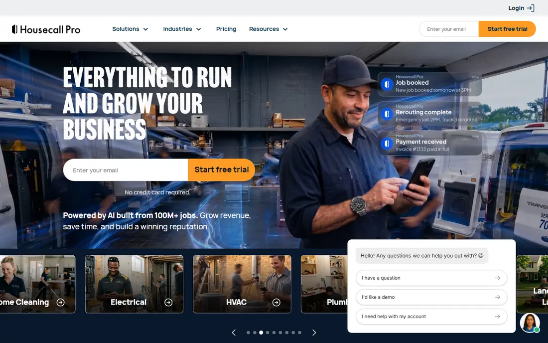 Housecall Pro website