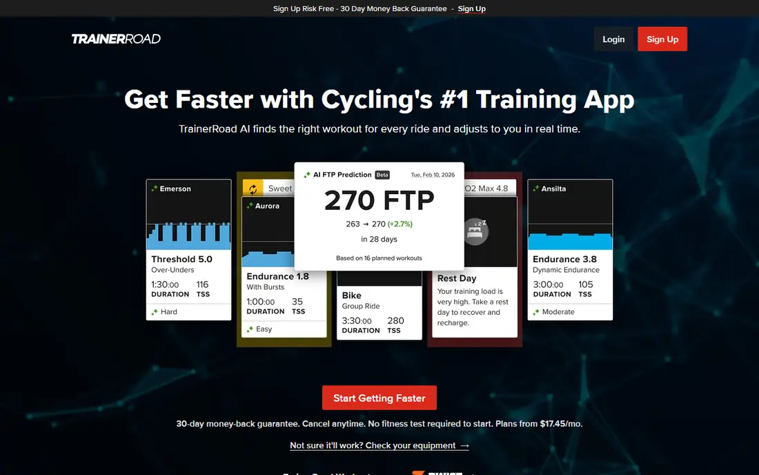 TrainerRoad website