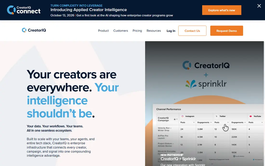 CreatorIQ website