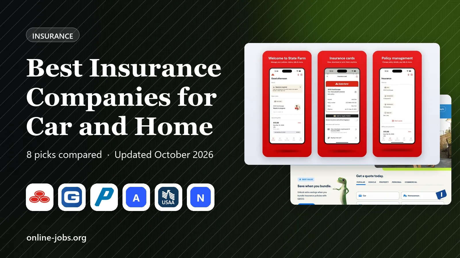 Best Insurance Companies for Car and Home in 2026: 8 Companies Compared