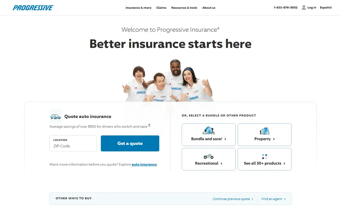 Progressive website