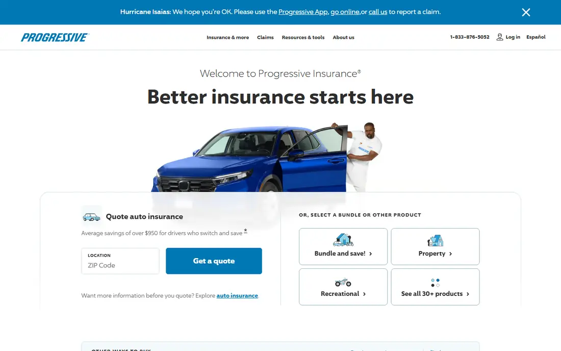 Progressive website