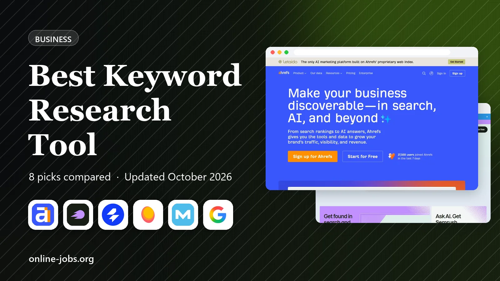 Best Keyword Research Tool in 2026: 8 Tools Compared