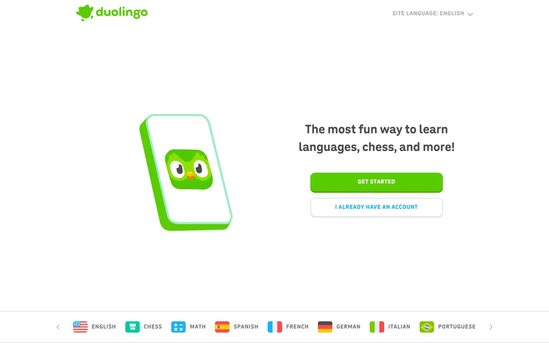 Duolingo website