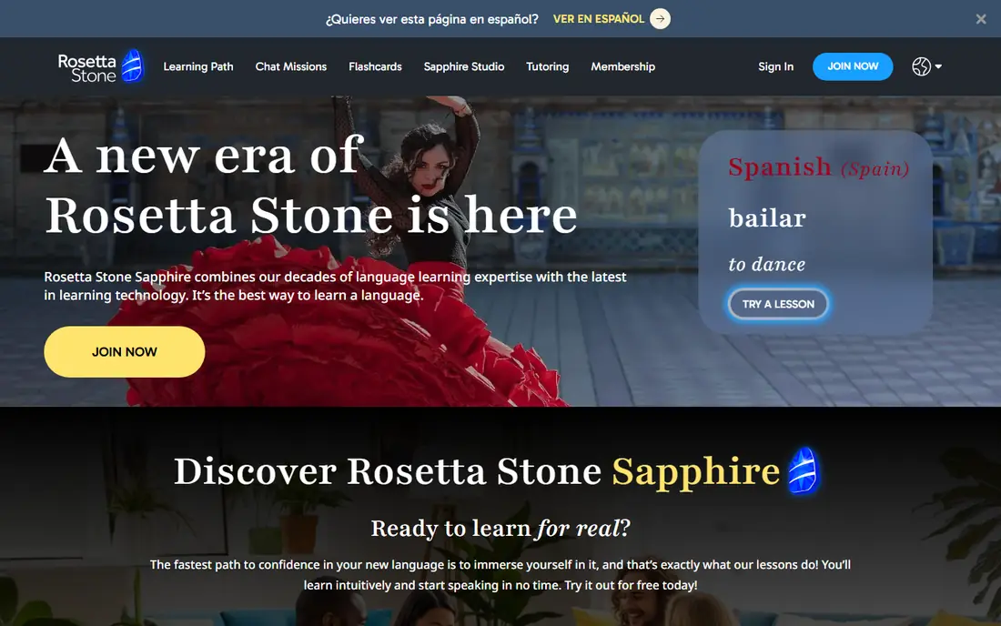 Rosetta Stone website