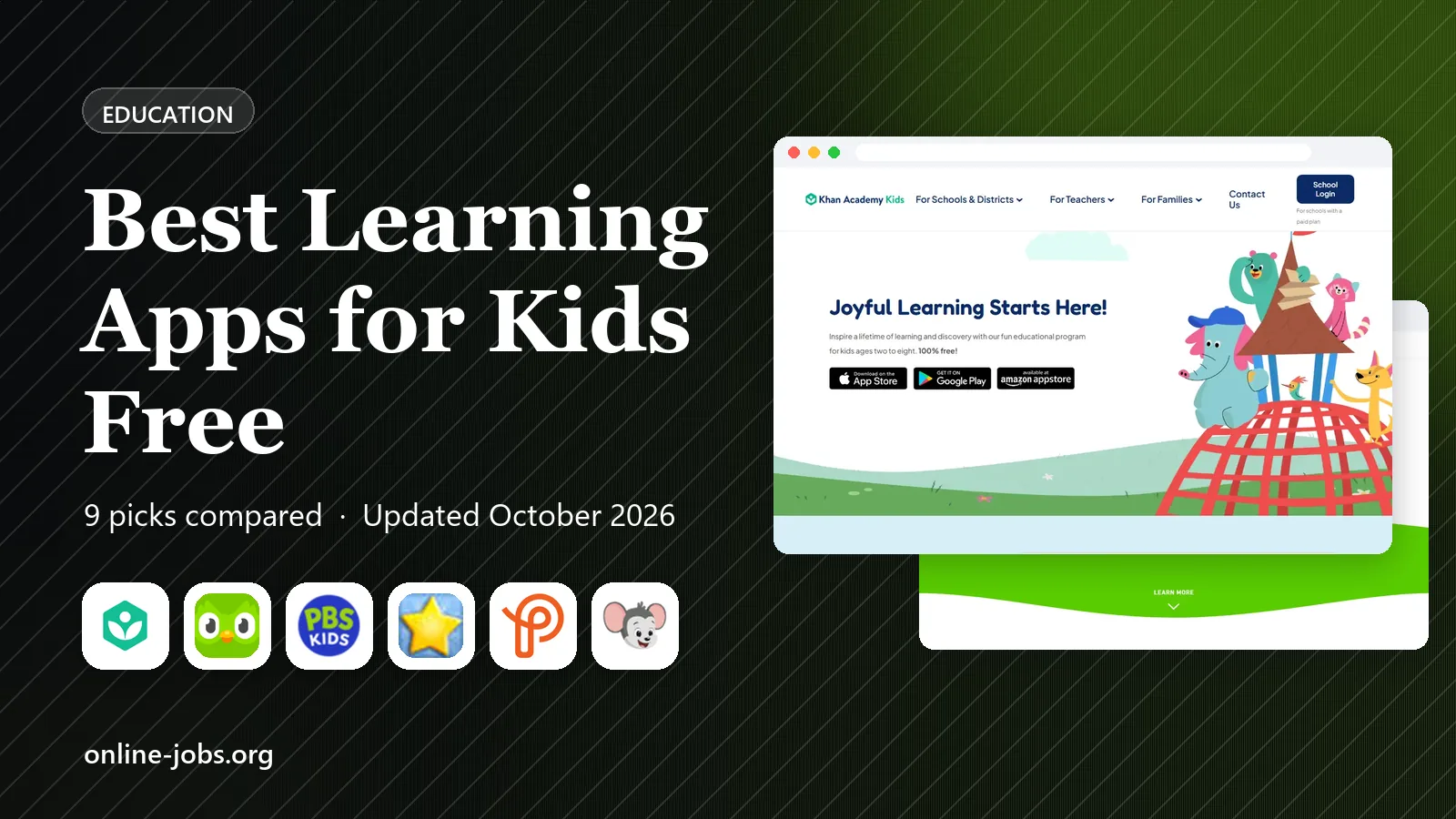 Best Learning Apps for Kids Free in 2026: 9 Apps Compared