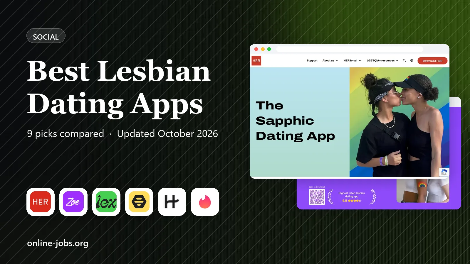 Best Lesbian Dating Apps in 2026: 9 Apps Compared
