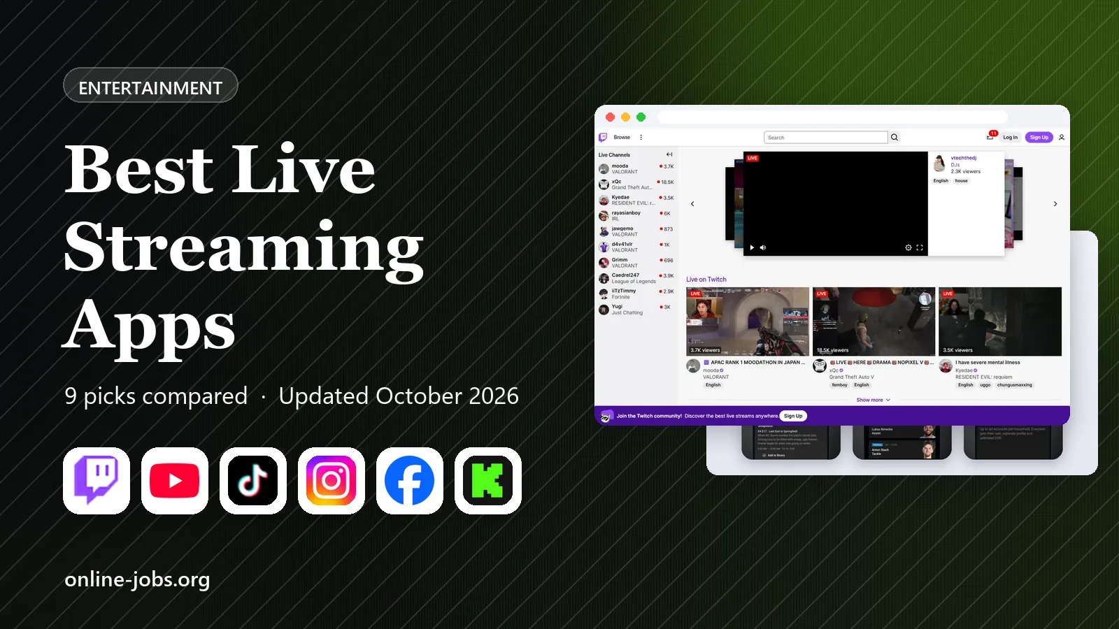 Best Live Streaming Apps in 2026: 9 Apps Compared