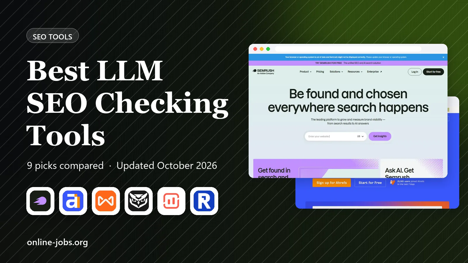 Best LLM SEO Checking Tools in 2026: 9 Tools Compared
